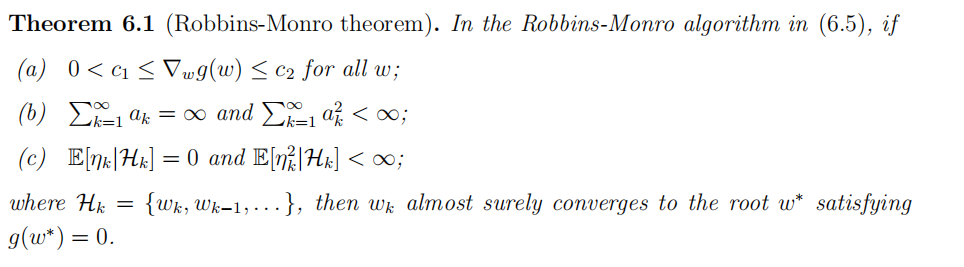 Robbins-Monro algorithm illustration 1