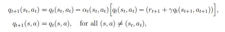 Sarsa update equation 1